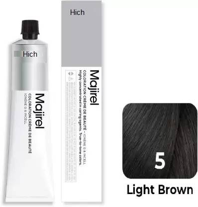 hich LOREAL Majirel (Basic) Hair Color No. 5 (Light Brown) , Light Brown -  Price in India, Buy hich LOREAL Majirel (Basic) Hair Color No. 5 (Light  Brown) , Light Brown Online