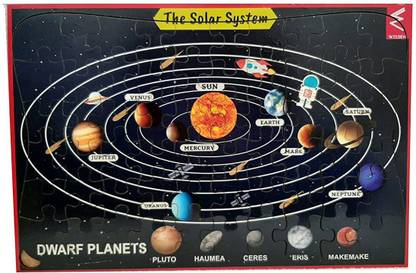 WISSEN Wooden Jigsaw Puzzle 60 Piece Solar System Educational ...