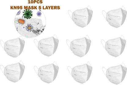 Textile Nation NEA N95 / KN95 FFP2 5 Layer Reusable Anti - Pollution , Anti - Virus Breathable Face Mask N95 Mask-KN95 Reusable, Washable