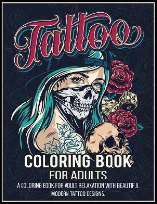 Tattoo coloring book