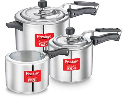 [For Paytm Wallet] Prestige Svachh Nakshatra 2 L, 3 L, 5 L Pressure Cooker  (Aluminium)