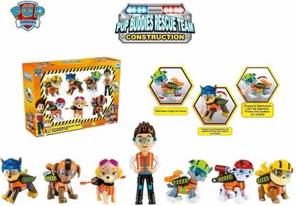 Niltrols Pup Buddies Rescue Team Construction Toy Set Power Petrol Heros Action Figure Toy Pack Pup & Badge, Ryder Everest, Team Mission Toy Pretend Play Set for Kids - Pup Buddies Rescue Niltrols Pup Buddies Rescue Team Construction Toy Set Power Petrol Heros Action Figure Toy Pack Pup & Badge, Ryder Everest, Team Mission Toy Pretend Play Set for Kids - Pup Buddies Rescue