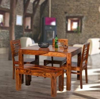 Star Furniture Premium Dining Room Wooden Table Solid Wood 4 Seater Set In India Star Furniture Premium Dining Room, Star Furniture Dining Table
