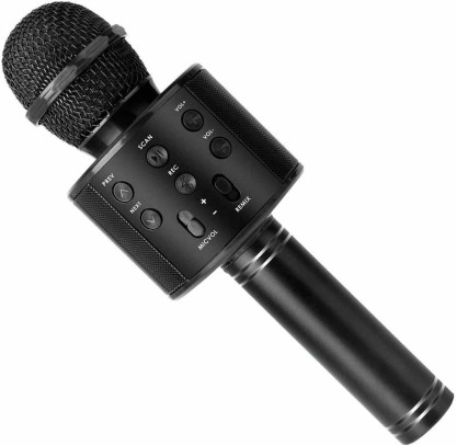 melysUS Wireless Bluetooth Microphone Audio Mobile Phone Karaoke Microphone Microphones Black 