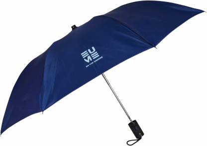 EUME Leatrix 21 Inch (53.34cm) 2 Fold Auto-Open Umbrella  (Blue, Blue)