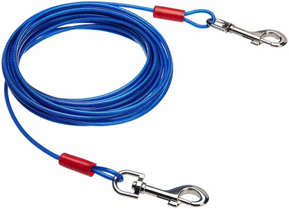 coiled tie out cable
