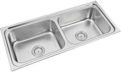 Torofy (45x20x9)Inch, stainless steel oval double bowl ...