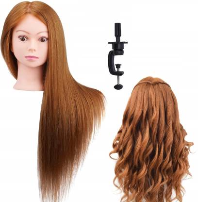D-DIVINE DUMMY 100% Curling Pressing Work Length 24-26 inch  Curling,Pressing,Crimping,Washing , Styling Training Head Cosmetology Doll  Head dressing for do,Braiding,Cutting Practice with Clamp Hair Extension  Price in India - Buy D-DIVINE DUMMY