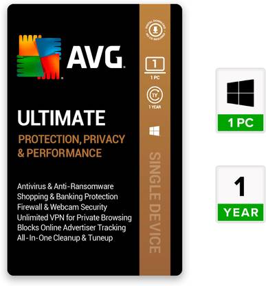 AVG Total Security 1 PC PC (Total Security Antivirus, VPN ...
