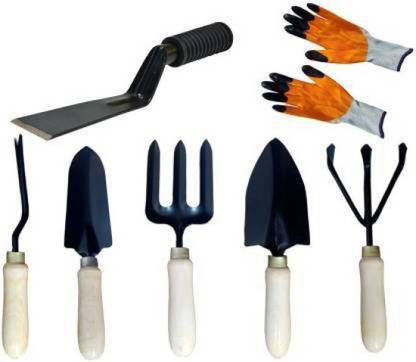 AGT Gardening Tools Set with Gloves Combo Garden Tool Kit Garden Tool Kit  (7 Tools)