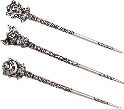 Mela Metal Bun Hair Stick, Juda Pin, Tribal Pattern Hair Clip for Women, Handcrafted Oxidised (Set of 3) Bun Stick Price in India - Buy Mela Metal Bun Hair Stick, Juda Pin, Mela Metal Bun Hair Stick, Juda Pin, Tribal Pattern Hair Clip for Women, Handcrafted Oxidised (Set of 3) Bun Stick Price in India - Buy Mela Metal Bun Hair Stick, Juda Pin,