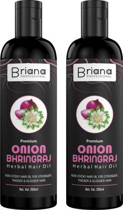 Briana Professional Onion Bhringraj Oil for Hair Regrowth & Hair Fall  Control Hair Oil - 200 ml (Pack of 2) Hair Oil - Price in India, Buy Briana  Professional Onion Bhringraj Oil