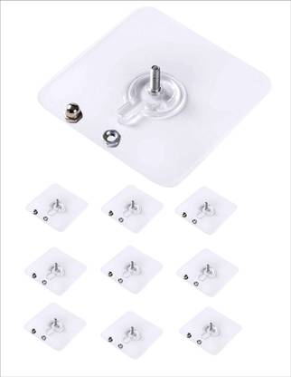 Zmeet Adhesive Wall Screws Hanging Nails - Non-Trace No Drilling Transparent Nail_Free Wall Hook |Heavy Zmeet Adhesive Wall Screws Hanging Nails - Non-Trace No Drilling Transparent Nail_Free Wall Hook |Heavy
