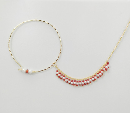 Simple nathiya design gold Clearance