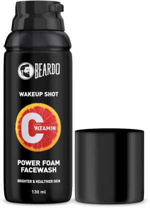 BEARDO Skin Brightening Vitamin C Power Foam  for Men | Ultra Foaming Facewash for Instant Glow & Spot Reduction | Daily use for youthful skin | Suitable for Oily to Sensitive Skin Face Wash
