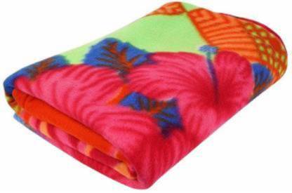 MeterMent Floral Single Fleece Blanket