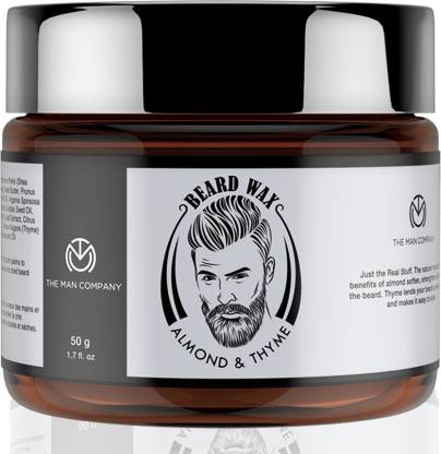 THE MAN COMPANY Beard Wax Almond & Thyme for beard styling (50 gm) Hair Wax  - Price in India, Buy THE MAN COMPANY Beard Wax Almond & Thyme for beard  styling (50