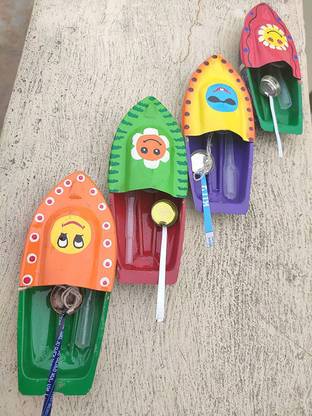 ZemPark 4 pcs hand painted dinosaur design putt putt phat ...