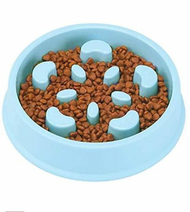 Super Design Anti-Gulping Dog Bowl Slow Feeder Interactive Bloat Stop Pet Bowl for Fast Eaters 