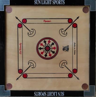 Sunlight 26 Inch Carrom Board With 24 Coin Wooden,1 Striker, 1 Powder   Inches Frame  cm Carrom Board - Buy Sunlight 26 Inch Carrom Board With  24 Coin Wooden,1 Striker, 1