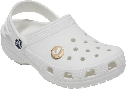 Crocs Gold Letter J Shoe Charm Plastic 
