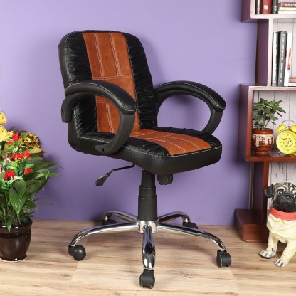 dzyn furnitures leatherette office executive chair