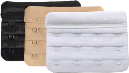 Pack of 10 Comfortable 3 Hooks 3 Rows Bra Strap Extenders-Apricot 
