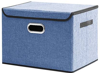 collapsible storage bins with lid