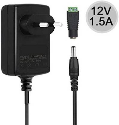Geeta Enterprises Pack Of 1 Power Adapter 12v 1 5amp Dual Pin For Charger Smps Cctv Geeta Enterprises Pack Of 1 Power Adapter 12v 1 5amp Dual Pin For Charger Smps Cctv