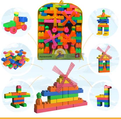 Joyeux World 101 Pcs Of Building Blocks For Kids 101 Pcs Of Building Blocks For Kids Shop For Joyeux World Products In India Flipkart Com
