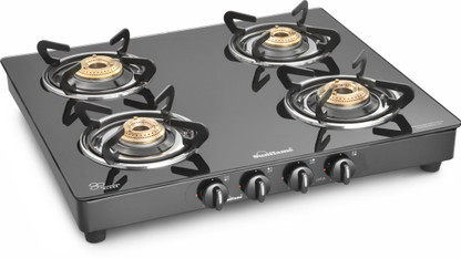 sunflame glass top 4 burner