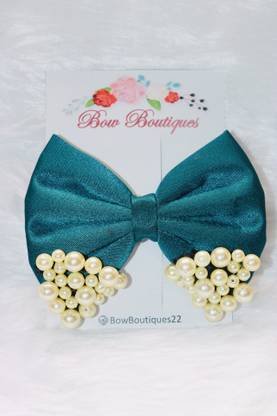 Bow boutiques Dark Teal Color Fabric pearl hair bow for baby girls, kids. New 1piece/lot. Hair Clip Price in India - Buy Bow boutiques Dark Teal Color Fabric pearl hair bow for Bow boutiques Dark Teal Color Fabric pearl hair bow for baby girls, kids. New 1piece/lot. Hair Clip Price in India - Buy Bow boutiques Dark Teal Color Fabric pearl hair bow for