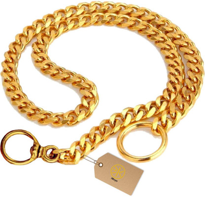 gold dog choke chain