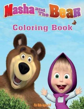 Masha and the Bear Coloring Book For kids: Buy Masha and the ...