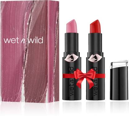 Wet n Wild Meglast Lipstick Combo (Mauve Outte here, Red Velvet)
