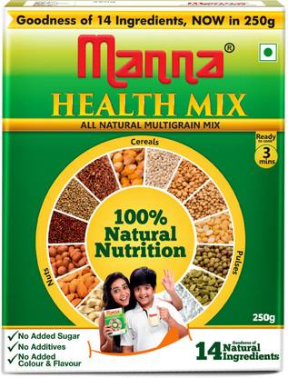 Manna Millet Health Mix 250g Sathu Maavu For Babies 100 Natural Millet Multigrain Nutrition Drink For Kids 14 Natural Ingredients 250 G Price In India Buy Manna Millet
