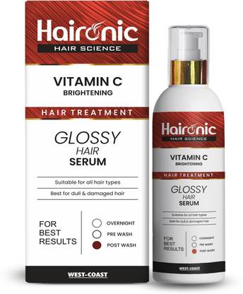 Haironic Vitamin C Hair Brightening Treatment Hair Serum | Control for Dull & Damaged Hair | Hair Fall Control | For Strong, Smooth, Shiny Hair – 100ml - Price in India, Buy Haironic Vitamin C Hair Brightening Treatment Hair Serum | Control for Dull & Damaged Hair | Hair Fall Control | For Strong, Smooth, Shiny Hair – 100ml - Price in India, Buy