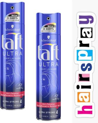 TAFT ULTRA HAIR LACQUER POLLUTION PROTECT 250ML PACK OF 2 Hair Spray -  Price in India, Buy TAFT ULTRA HAIR LACQUER POLLUTION PROTECT 250ML PACK OF  2 Hair Spray Online In India,