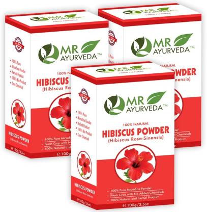MR Ayurveda Hibiscus Flower Powder for Natural Hair Growth - Set of 3 -  Price in India, Buy MR Ayurveda Hibiscus Flower Powder for Natural Hair  Growth - Set of 3 Online