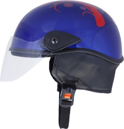 Bicycle Helmet Ecloud Shop® Visor Flip up Modular Half Helmet with Sunshield for Men & Women Electric Car Helmet 