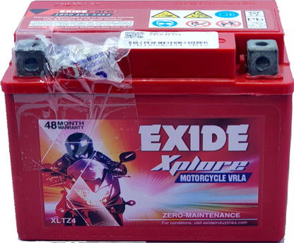 EXIDE XLTZ4 ZERO MAINTENANCE BATTERY 4 