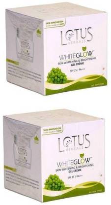 LOTUS Whiteglow Skin Whitening & Brightening Gel Cream (Pack of 2) (60g * 2)))