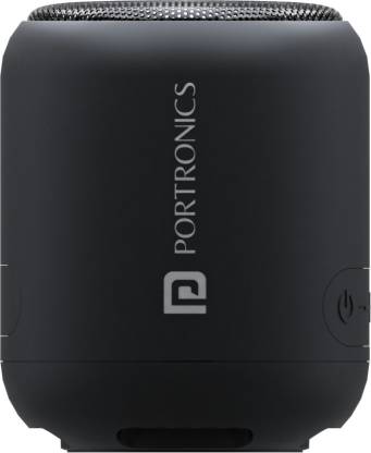 Portronics SoundDrum 1 10 Watts Portable Bluetooth Speaker (Built in FM Radio, POR 1288, Black)