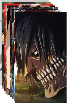 attack on titan poster 250 GSM paper anime poster (size_12x18  inch,multicolor) - Pack of 12 Paper Print - Animation & Cartoons posters in  India - Buy art, film, design, movie, music, nature