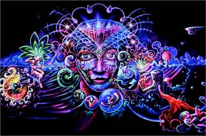 Psychedelic Art Poster Paper Print - Art & Paintings posters in India ...