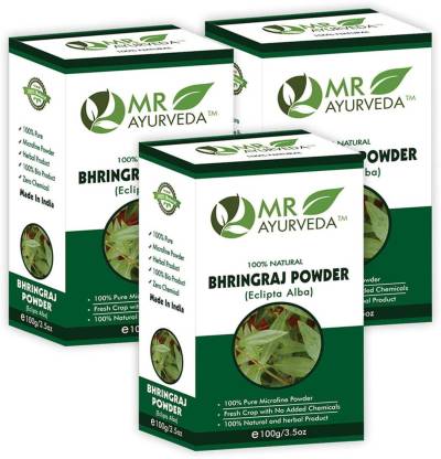 MR Ayurveda 100% Natural Bhringraj Powder for Hair - Pack of 3 - Price in  India, Buy MR Ayurveda 100% Natural Bhringraj Powder for Hair - Pack of 3  Online In India, Reviews, Ratings & Features 