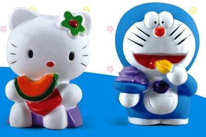 Quasar Chu Chu Bath Toys For Baby Doraemon Hello Kitty Set Of 8 Non Toxic Bpa Free Bath Toy Bath Toy Chu Chu Bath Toys For Baby Doraemon Hello Kitty Set