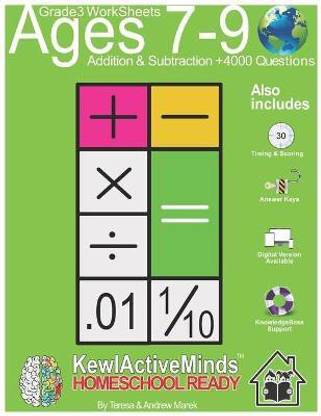 Grade 3 Worksheets - Math Addition & Subtraction, HomeSchool ...