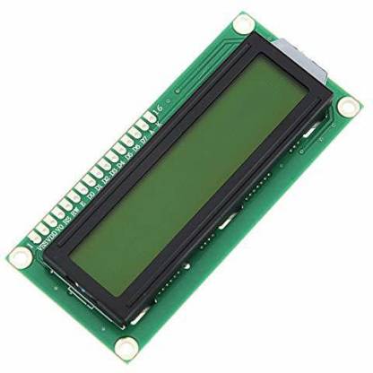 BEYDEST 6x2 LCD display pre soldered male header 16 pin Green color LCD ...