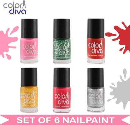 Color Diva Cd Npcmb6 6387 Maybe Multicolor Nail Paint 6 Ml Each Multicolor Price In India Buy Color Diva Cd Npcmb6 6387 Maybe Multicolor Nail Paint 6 Ml Each